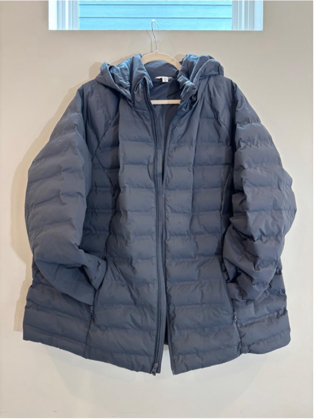 Women's Time and Tru Puffer Jacket Blue Size 2X - #c56